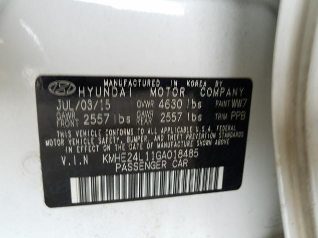 Photo 9 VIN: KMHE24L11GA018485 - HYUNDAI SONATA HYB 