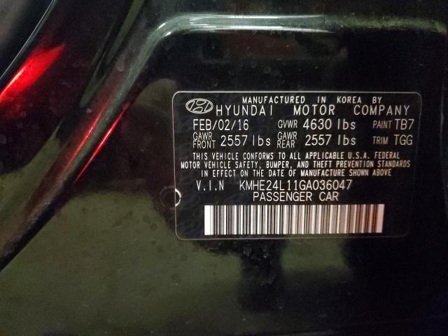 Photo 11 VIN: KMHE24L11GA036047 - HYUNDAI SONATA 