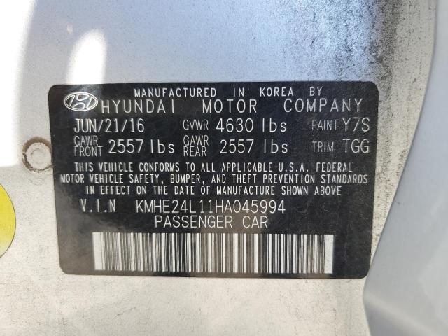 Photo 12 VIN: KMHE24L11HA045994 - HYUNDAI SONATA HYB 