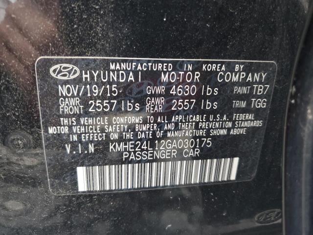 Photo 12 VIN: KMHE24L12GA030175 - HYUNDAI SONATA HYB 