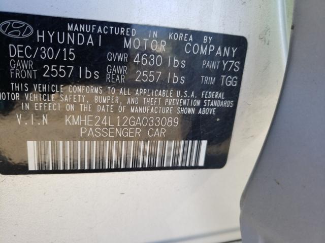 Photo 9 VIN: KMHE24L12GA033089 - HYUNDAI SONATA HYB 