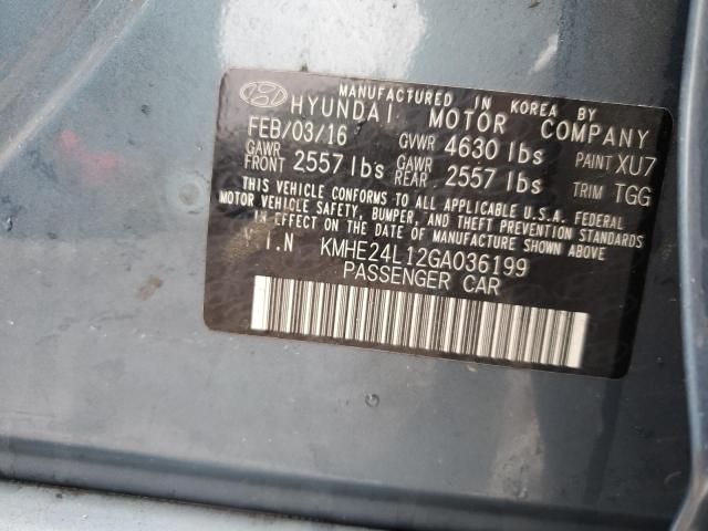 Photo 11 VIN: KMHE24L12GA036199 - HYUNDAI SONATA HYB 