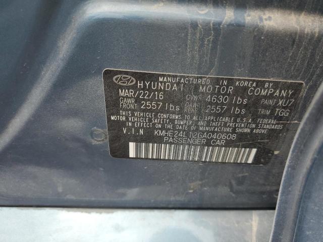 Photo 11 VIN: KMHE24L12GA040608 - HYUNDAI SONATA HYB 