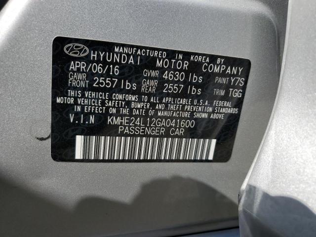 Photo 12 VIN: KMHE24L12GA041600 - HYUNDAI SONATA 