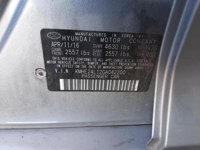 Photo 9 VIN: KMHE24L12GA042200 - HYUNDAI SONATA HYB 