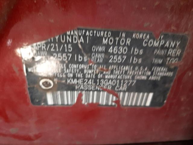 Photo 11 VIN: KMHE24L13GA011277 - HYUNDAI SONATA 