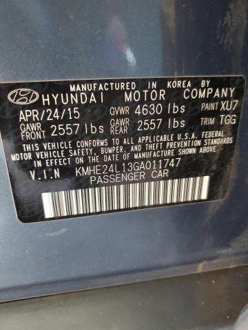 Photo 11 VIN: KMHE24L13GA011747 - HYUNDAI SONATA 