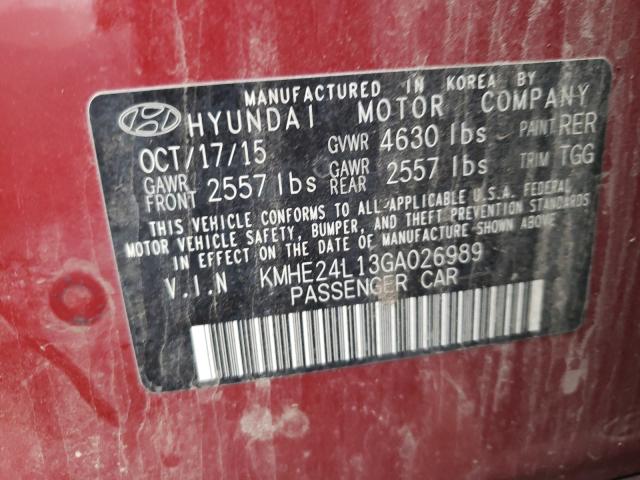 Photo 9 VIN: KMHE24L13GA026989 - HYUNDAI SONATA 