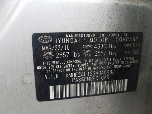 Photo 9 VIN: KMHE24L13GA040682 - HYUNDAI SONATA HYB 