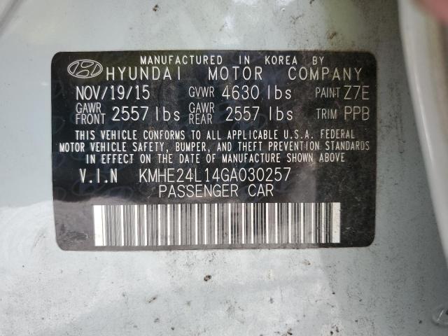 Photo 11 VIN: KMHE24L14GA030257 - HYUNDAI SONATA HYB 