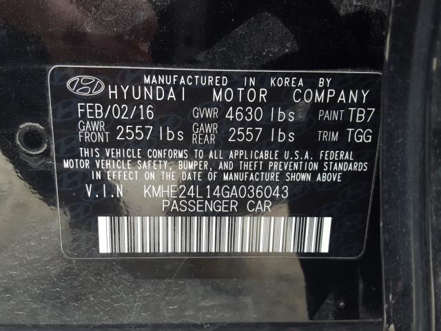 Photo 9 VIN: KMHE24L14GA036043 - HYUNDAI SONATA HYB 