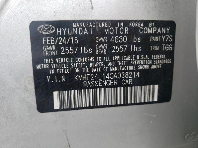 Photo 9 VIN: KMHE24L14GA038214 - HYUNDAI SONATA HYB 