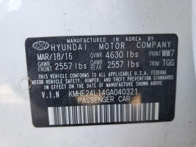 Photo 11 VIN: KMHE24L14GA040321 - HYUNDAI SONATA 