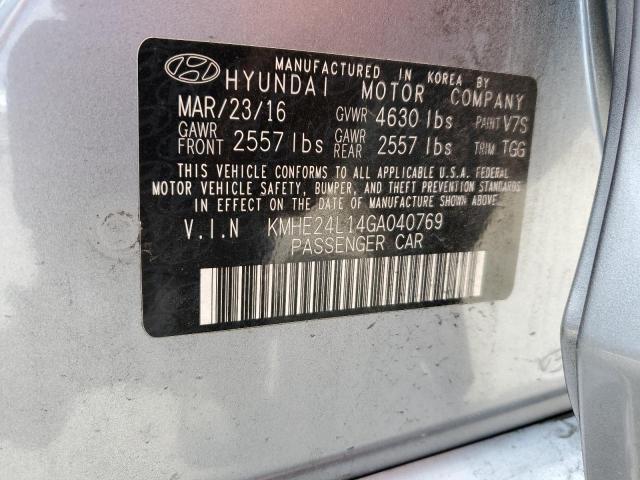 Photo 11 VIN: KMHE24L14GA040769 - HYUNDAI SONATA HYB 