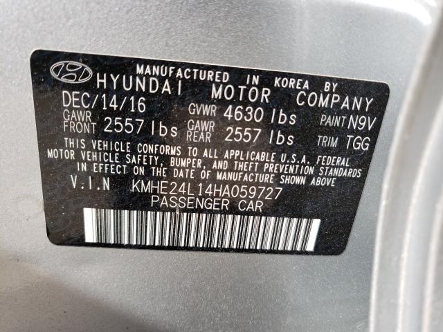 Photo 9 VIN: KMHE24L14HA059727 - HYUNDAI SONATA HYB 