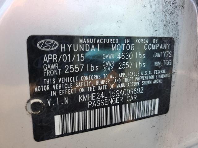 Photo 9 VIN: KMHE24L15GA009692 - HYUNDAI SONATA HYB 