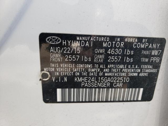 Photo 11 VIN: KMHE24L15GA022510 - HYUNDAI SONATA HYB 