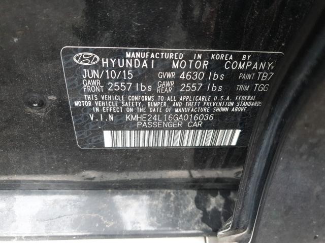 Photo 9 VIN: KMHE24L16GA016036 - HYUNDAI SONATA 