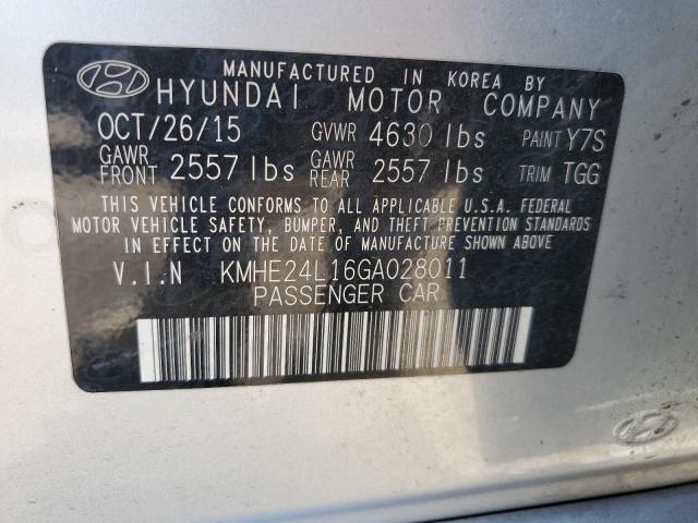 Photo 11 VIN: KMHE24L16GA028011 - HYUNDAI SONATA HYB 