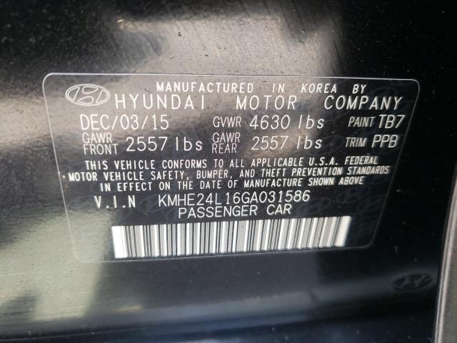 Photo 9 VIN: KMHE24L16GA031586 - HYUNDAI SONATA HYB 