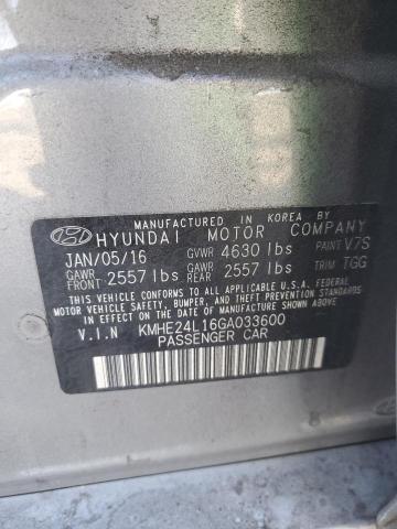 Photo 11 VIN: KMHE24L16GA033600 - HYUNDAI SONATA HYB 