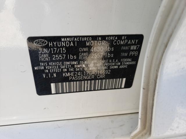 Photo 9 VIN: KMHE24L17GA016692 - HYUNDAI SONATA HYB 