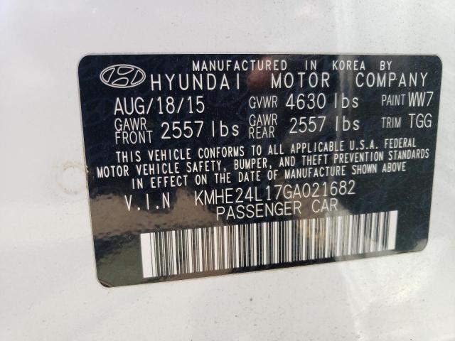 Photo 11 VIN: KMHE24L17GA021682 - HYUNDAI SONATA 