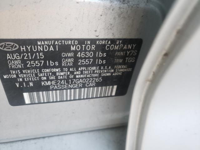 Photo 9 VIN: KMHE24L17GA022265 - HYUNDAI SONATA HYB 