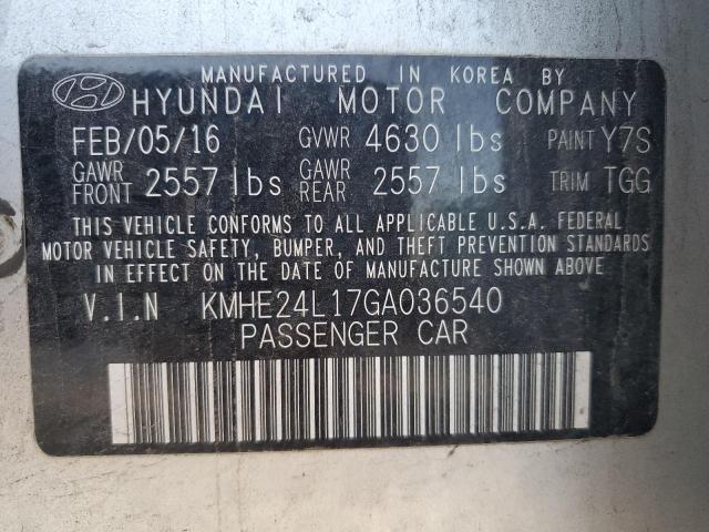 Photo 9 VIN: KMHE24L17GA036540 - HYUNDAI SONATA HYB 