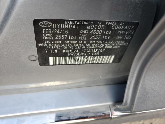 Photo 11 VIN: KMHE24L17GA038157 - HYUNDAI SONATA HYB 