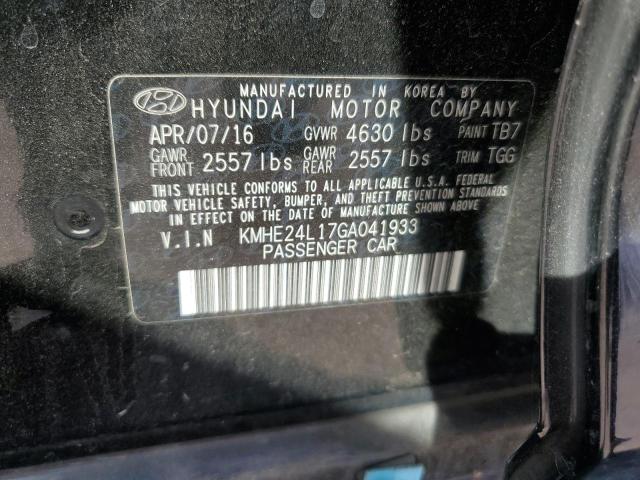 Photo 12 VIN: KMHE24L17GA041933 - HYUNDAI SONATA HYB 