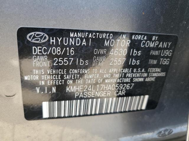 Photo 11 VIN: KMHE24L17HA059267 - HYUNDAI SONATA HYB 