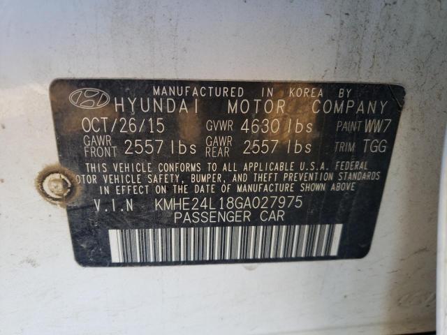 Photo 12 VIN: KMHE24L18GA027975 - HYUNDAI SONATA HYB 