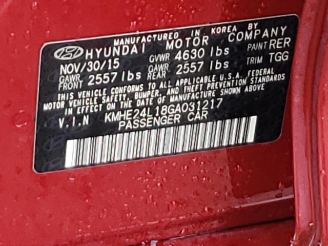 Photo 11 VIN: KMHE24L18GA031217 - HYUNDAI SONATA 