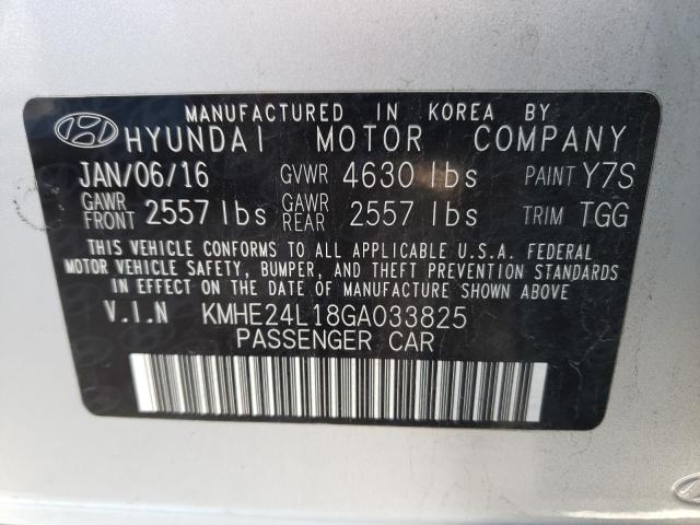 Photo 9 VIN: KMHE24L18GA033825 - HYUNDAI SONATA HYB 