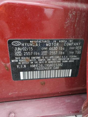 Photo 11 VIN: KMHE24L19GA015382 - HYUNDAI SONATA 