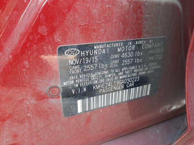 Photo 9 VIN: KMHE24L19GA030223 - HYUNDAI SONATA HYB 