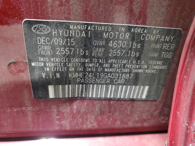 Photo 11 VIN: KMHE24L19GA031887 - HYUNDAI SONATA 