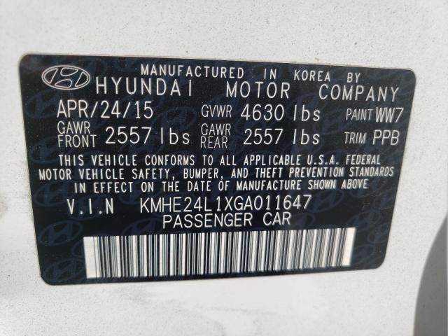 Photo 9 VIN: KMHE24L1XGA011647 - HYUNDAI SONATA HYB 