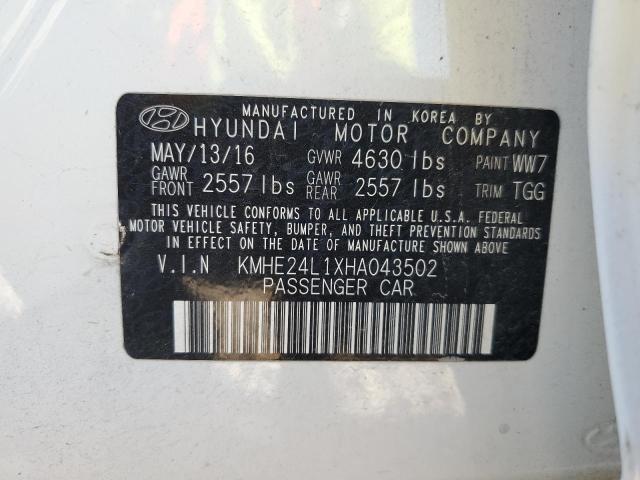 Photo 12 VIN: KMHE24L1XHA043502 - HYUNDAI SONATA HYB 