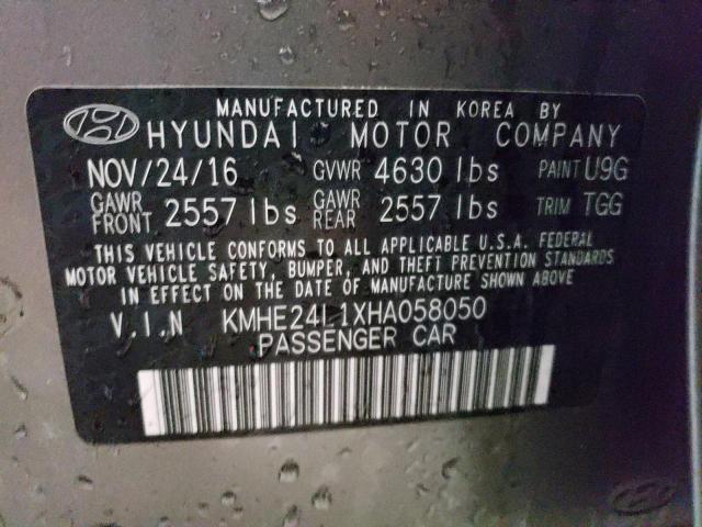 Photo 11 VIN: KMHE24L1XHA058050 - HYUNDAI SONATA HYB 