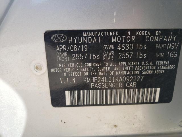 Photo 9 VIN: KMHE24L31KA092127 - HYUNDAI SONATA HYB 