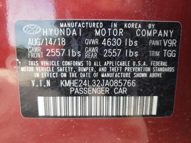 Photo 9 VIN: KMHE24L32JA085766 - HYUNDAI SONATA HYB 