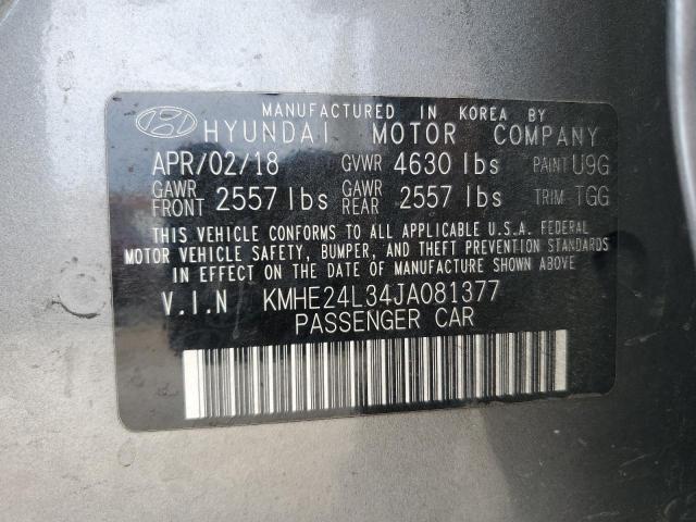 Photo 11 VIN: KMHE24L34JA081377 - HYUNDAI SONATA HYB 