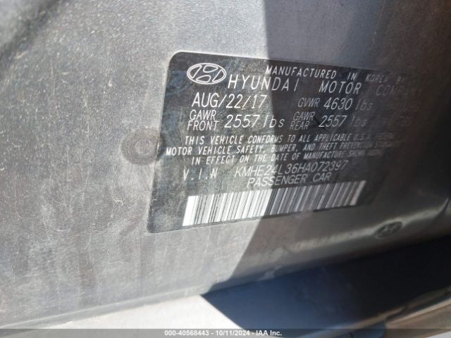 Photo 8 VIN: KMHE24L36HA072397 - HYUNDAI SONATA 