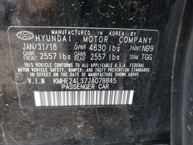 Photo 9 VIN: KMHE24L37JA078845 - HYUNDAI SONATA HYB 