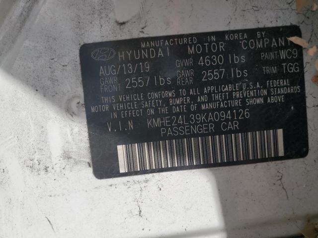 Photo 11 VIN: KMHE24L39KA094126 - HYUNDAI SONATA HYB 