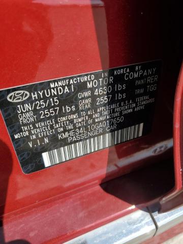 Photo 12 VIN: KMHE34L10GA017650 - HYUNDAI SONATA HYB 