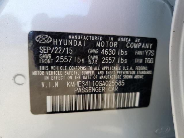 Photo 12 VIN: KMHE34L10GA025585 - HYUNDAI SONATA HYB 