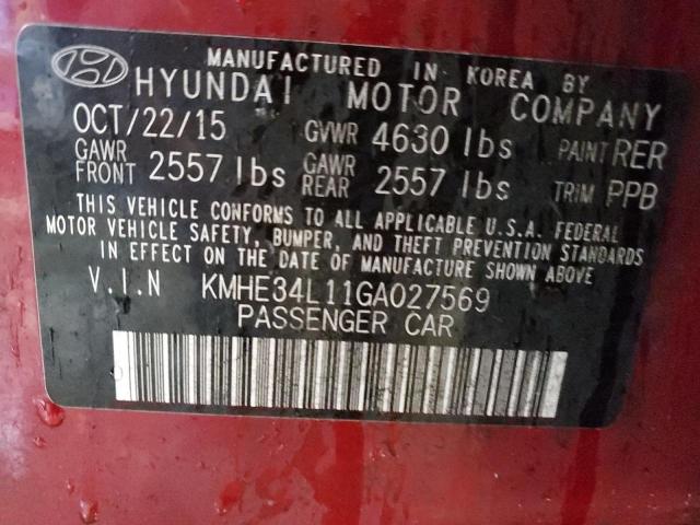 Photo 11 VIN: KMHE34L11GA027569 - HYUNDAI SONATA 